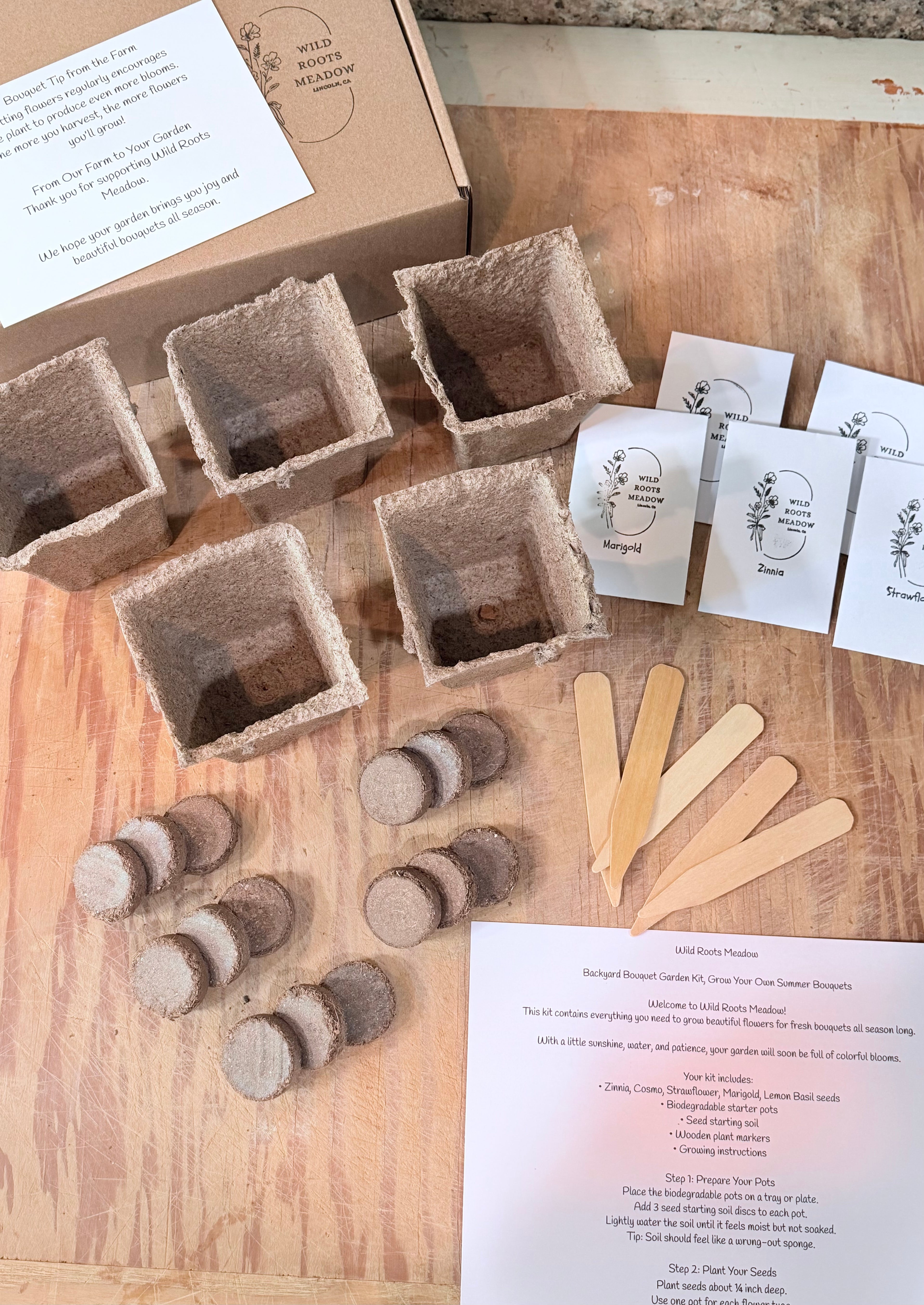 Backyard Bouquet Garden Kit- Grow Your Own Flowers